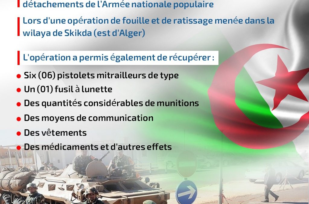 Infographie.. Algérie: 7 terroistes abattus dans une opération menée par L’Armée
