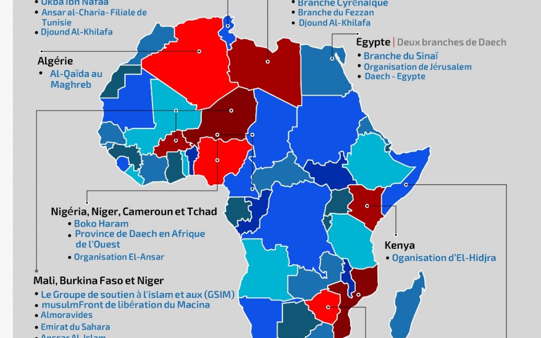Infographie: Les 13 organisations terroristes qui sèment la mort en Afrique