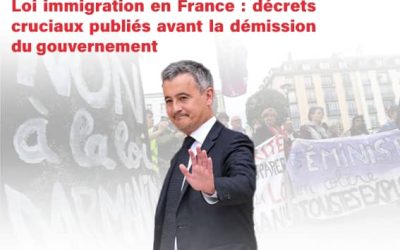 Loi immigration en France :      décrets cruciaux avant la démission du gouvernement